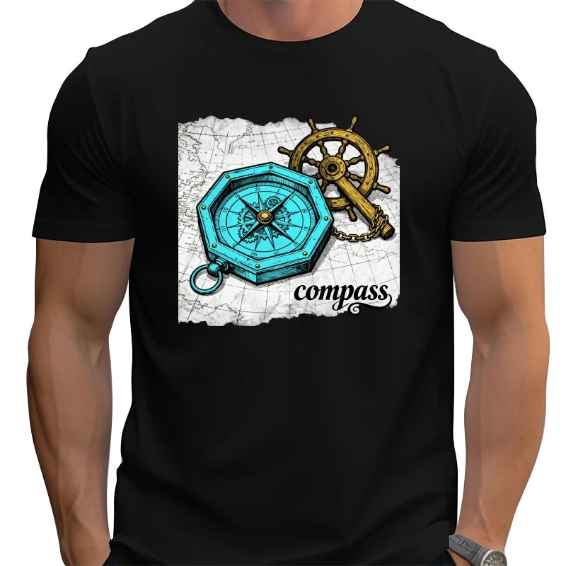 

Street Hip Hop sun classic t-shirt quality cotton feel Fun Loose large size Cartoon 100% Cotton Top