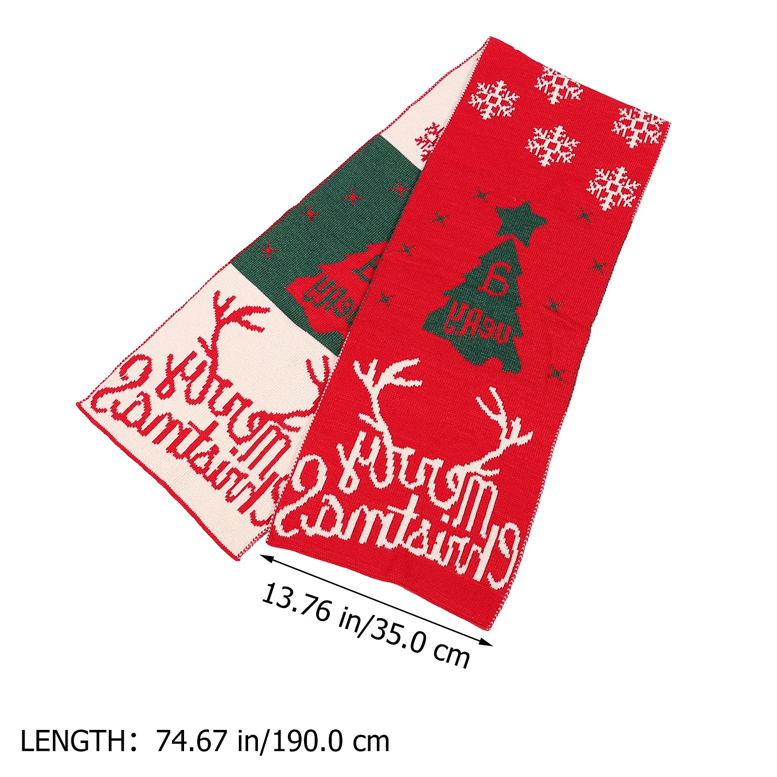 عيد الميلاد الأيائل نمط وشاح الشتاء الخريف الدافئة محبوك هدية للنساء الرجال أزياء عطلة التبعي لينة الجلد ودية