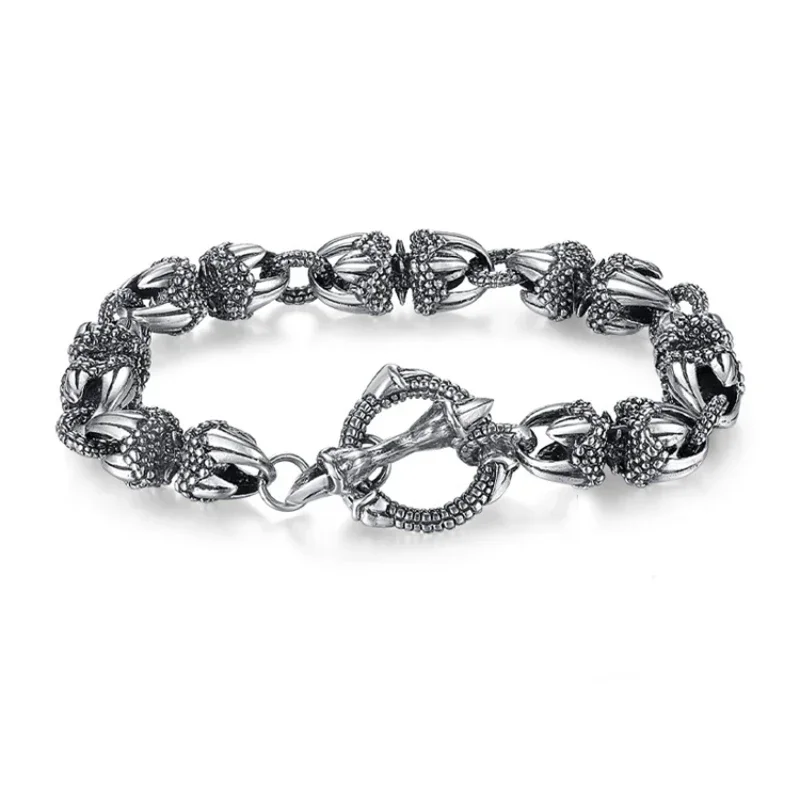 New Domineering Dragon Claw Bracelet Men Handmade Tide Cool King Kong Pestle Light Luxury Niche Design High Sense Jewelry - view 5