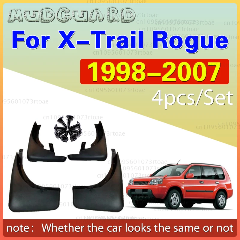 

For Nissan X-Trail Rogue 1998-2007 1999 2000 2001 2002 2003 2004 2005 2006 Fender Mudguard Mud Flaps Guard Splash Flap Mudguards