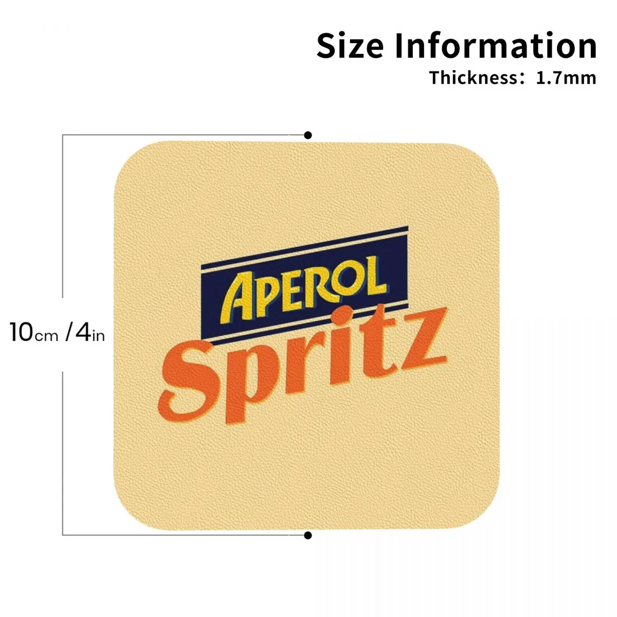 Aperol Spritz Coasters Baking Mat Dining Table Mat kitchen Accessories Sink Mat For Drying Dishes Mat Coffee Mat Hot Pad