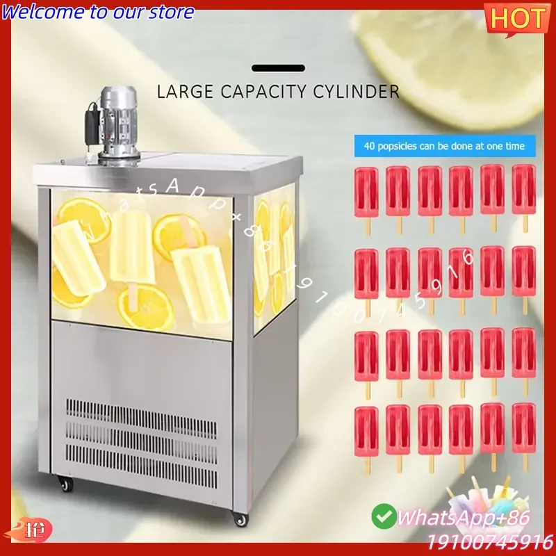 2026Hot High-output Commercial Fully Automatic Popsicle Machine Fruit Ice Cream Machine Fast Ice Bars Maker Ice Pops