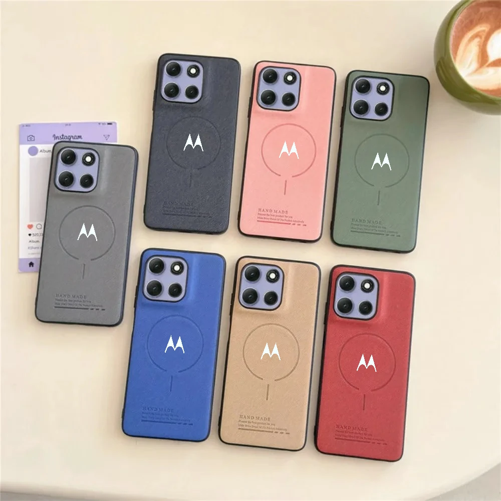 

Luxury Leather Magnetic Case For Motorola Signature Moto Edge 70 Ultra Fusion 60 Pro 50 Neo X70 G77 G67 G86 G06 G56 G66J/Y Cover