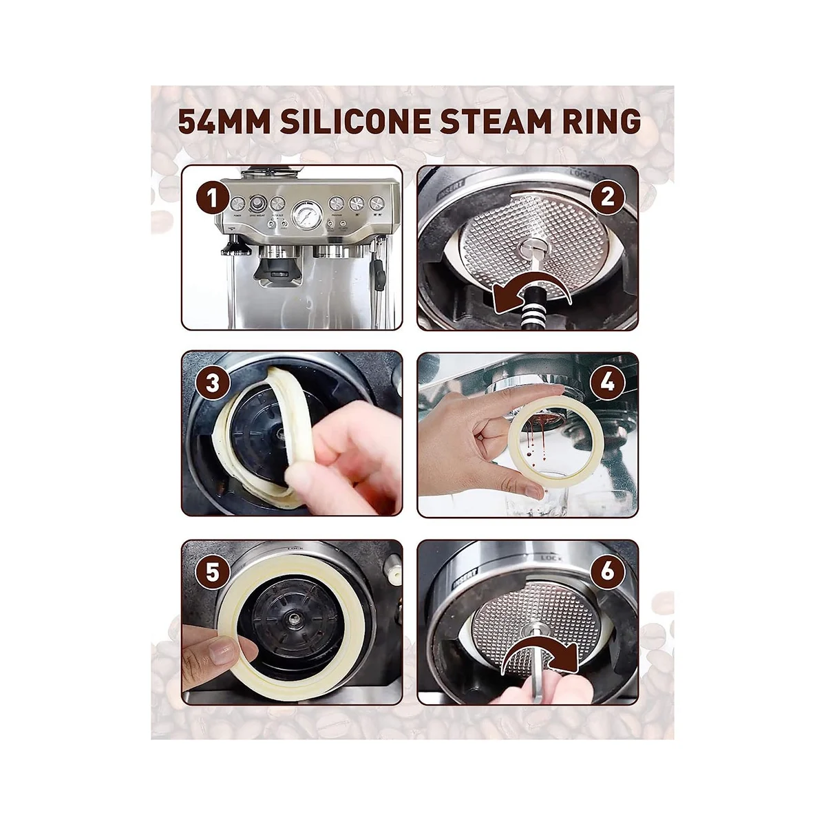 ماكينة صنع القهوة الختم 5 قطعة حشية سيليكون بديلة لآلة الإسبريسو 878/870/860/840/810/500/450/ أجزاء ساخنة حكيم