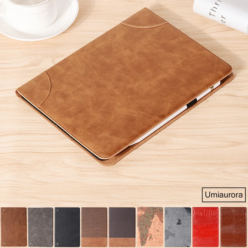 Coque For IPad Pro 11 12.9 13 inch M4 Air 4 5 10.9 Air6 2024 Luxury Wallet Stand Flip PU Leather Cover Smart Tablet Case Funda