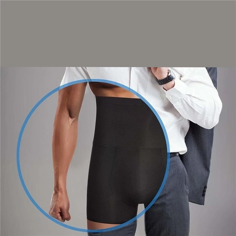 Men Control Panties Boxer Briefs Slimming High Waist Trainer Bodysuit Contour Body Shaper Compression Slim Fit Underpants New