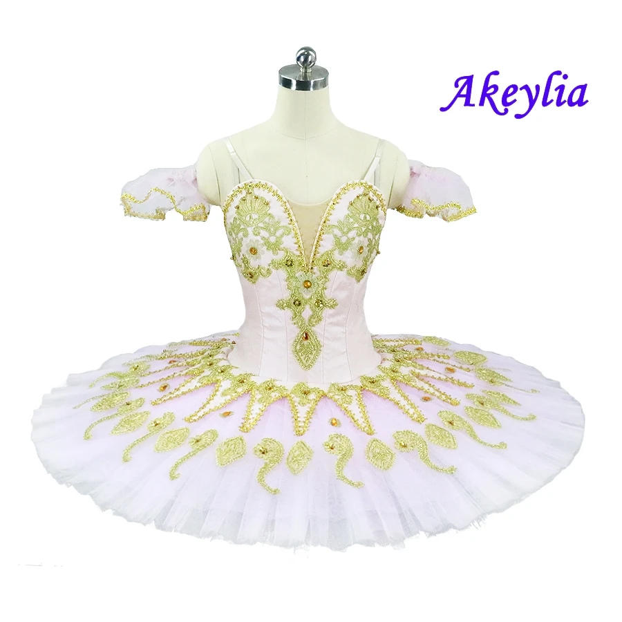 

Pink Ballet Tutu Girls Professional Ballet Pancake Tutu Dress Flower Fairy Performance Ballet Stage Costumes Blue Adult JN9134