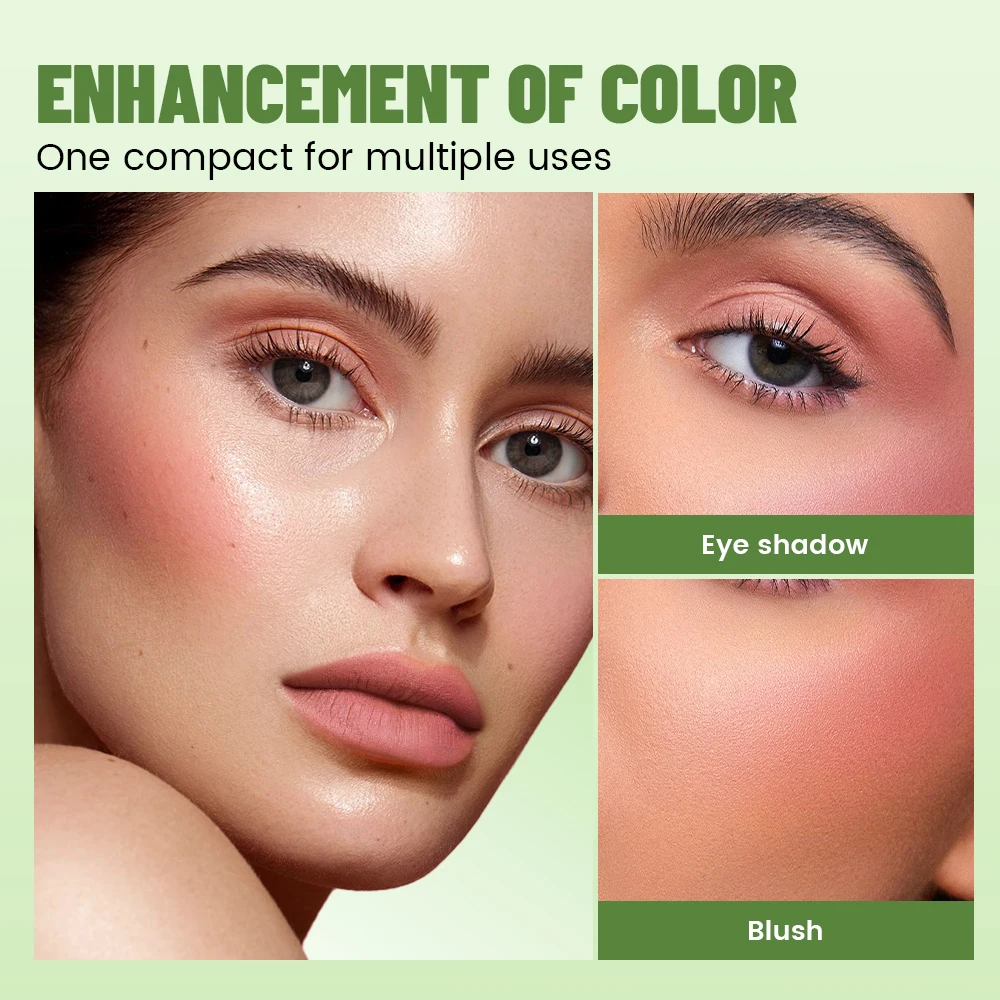 Pudaier 6 ألوان أحمر خدود سائل وهايلايتر - مكياج خد مقاوم للماء يدوم طويلاً، لوحة أحمر خدود متوهجة طبيعية للوجه