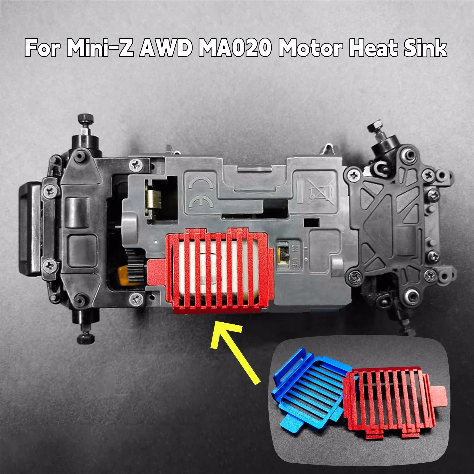 

For Mini-Z AWD MA020 Motor Heat Sink Radiator Metal Upgrade Part Durable And Wear-Resistant RC Car Accessories