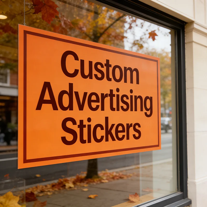 Custom  Adhesive Stickers Personalized Logo Waterproof Decals  Store Front Glass Package Sealing Business Promotion Stickers