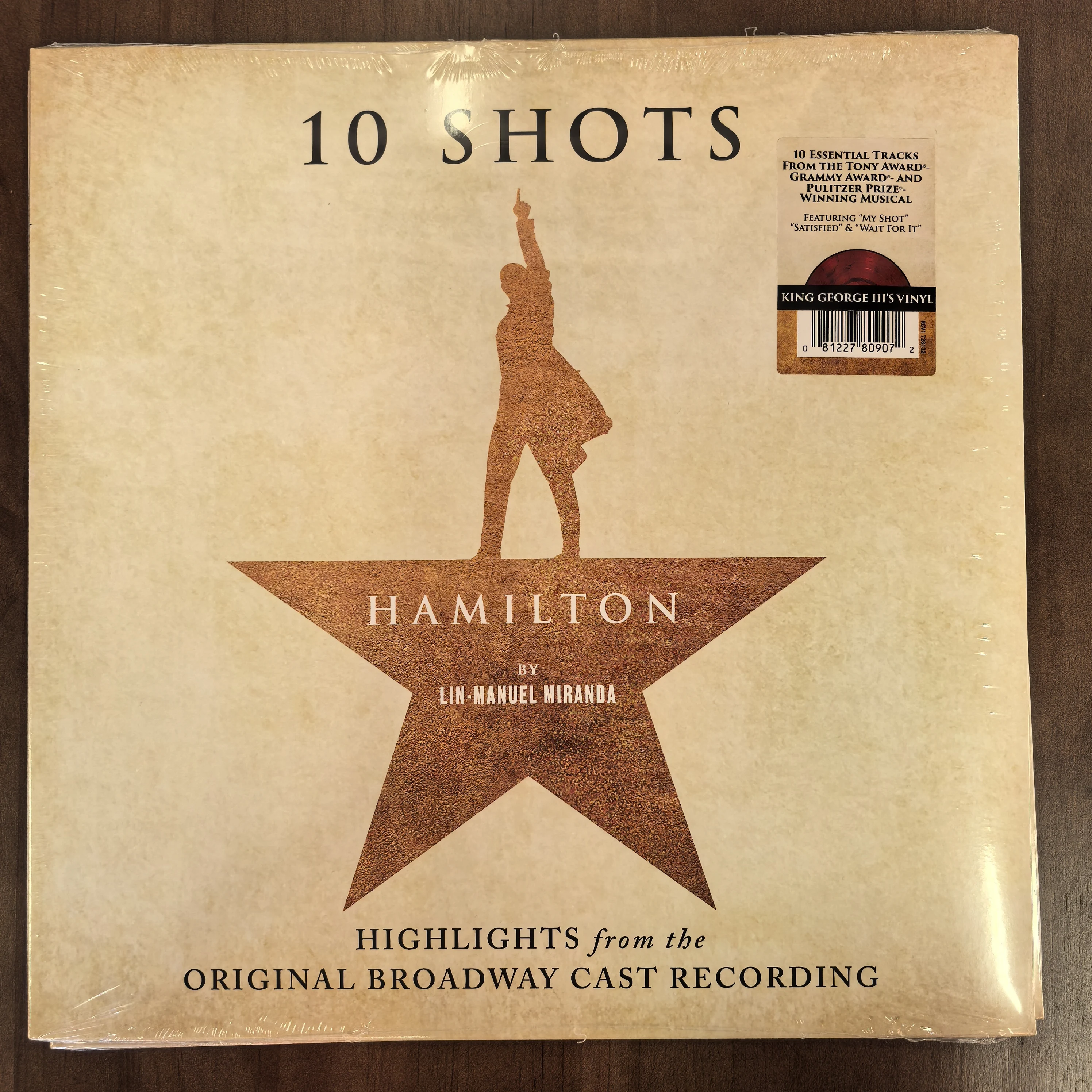 Hamilton 10 Shots Red Color Vinyl LP Limited Edition Record
