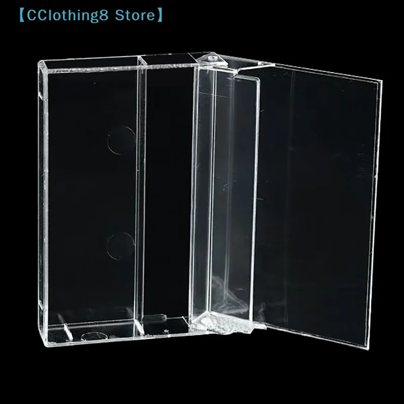 1Pc Cassette Tape Transparent Storage Box Audio Magnetic Recording Blank Tape Case Dustproof Box【AliS8】