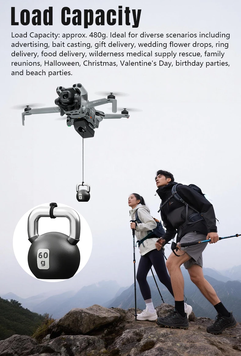 STARTRC Drohnen-Abwurfsystem für DJI Mini 5 Pro Nutzlast/Lieferung/Transport Abwurfvorrichtung für DJI Mini 5Pro Zubehör – Detail 5