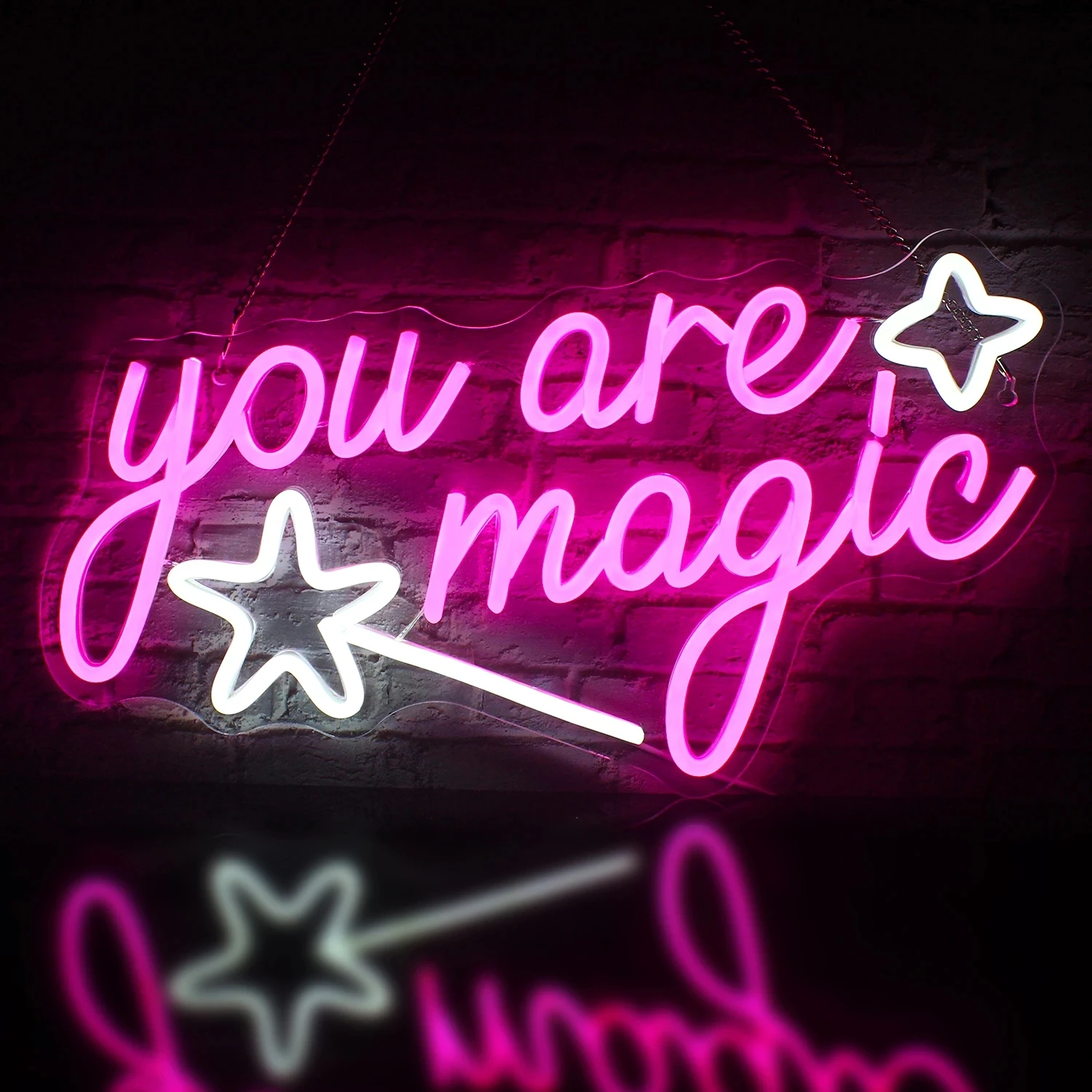 

You Are Magic Neon Sign Room Wall Decor LED Sign Art Magical Sign Restaurant Party Events Kids Gift for Women Led Wall Sign