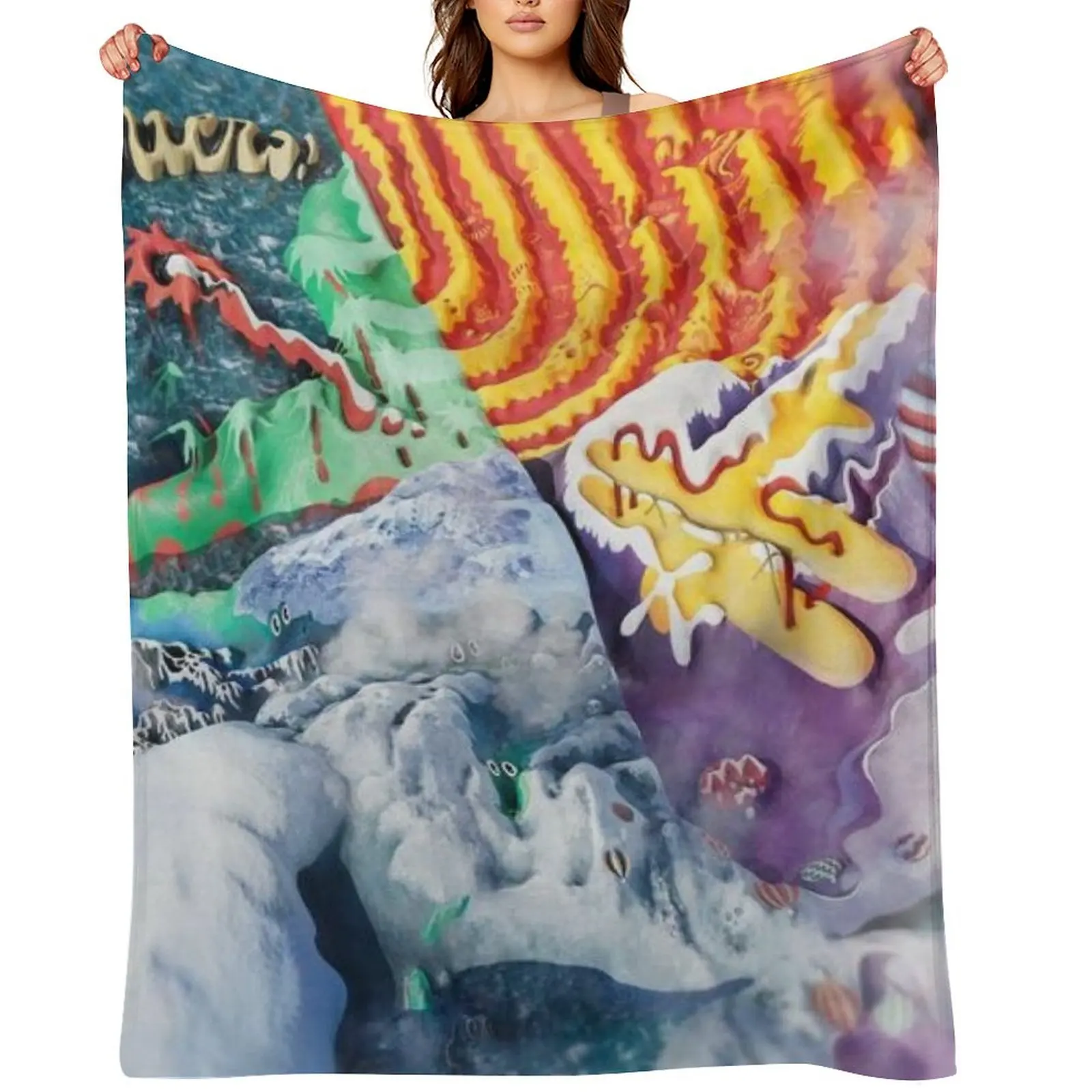 

Quarters! - King Gizzard And The Lizard Wizard Throw Blanket Soft Plaid Summer Decorative Sofa Kid'S Blankets