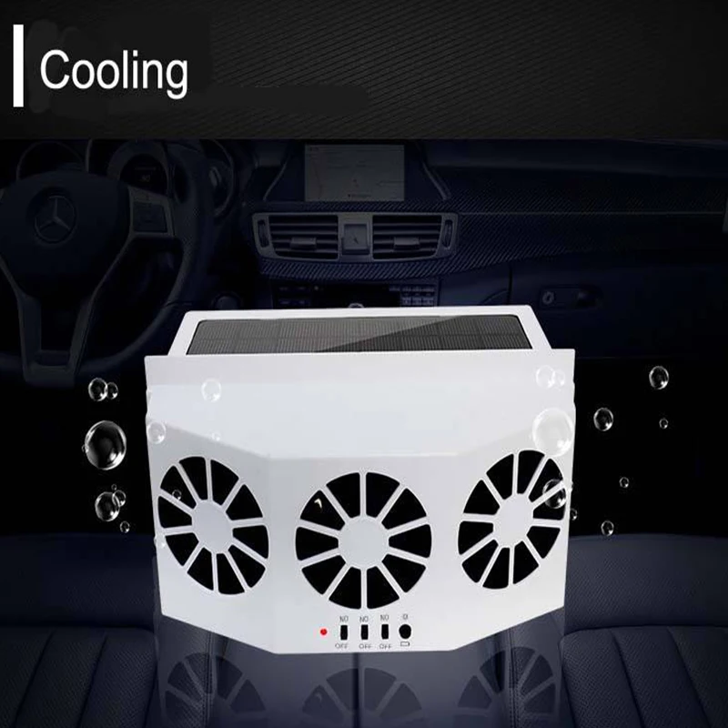 Solar car coolant window radiator exhaust fan car ventilation outlet radiator fan car ventilation cooling system