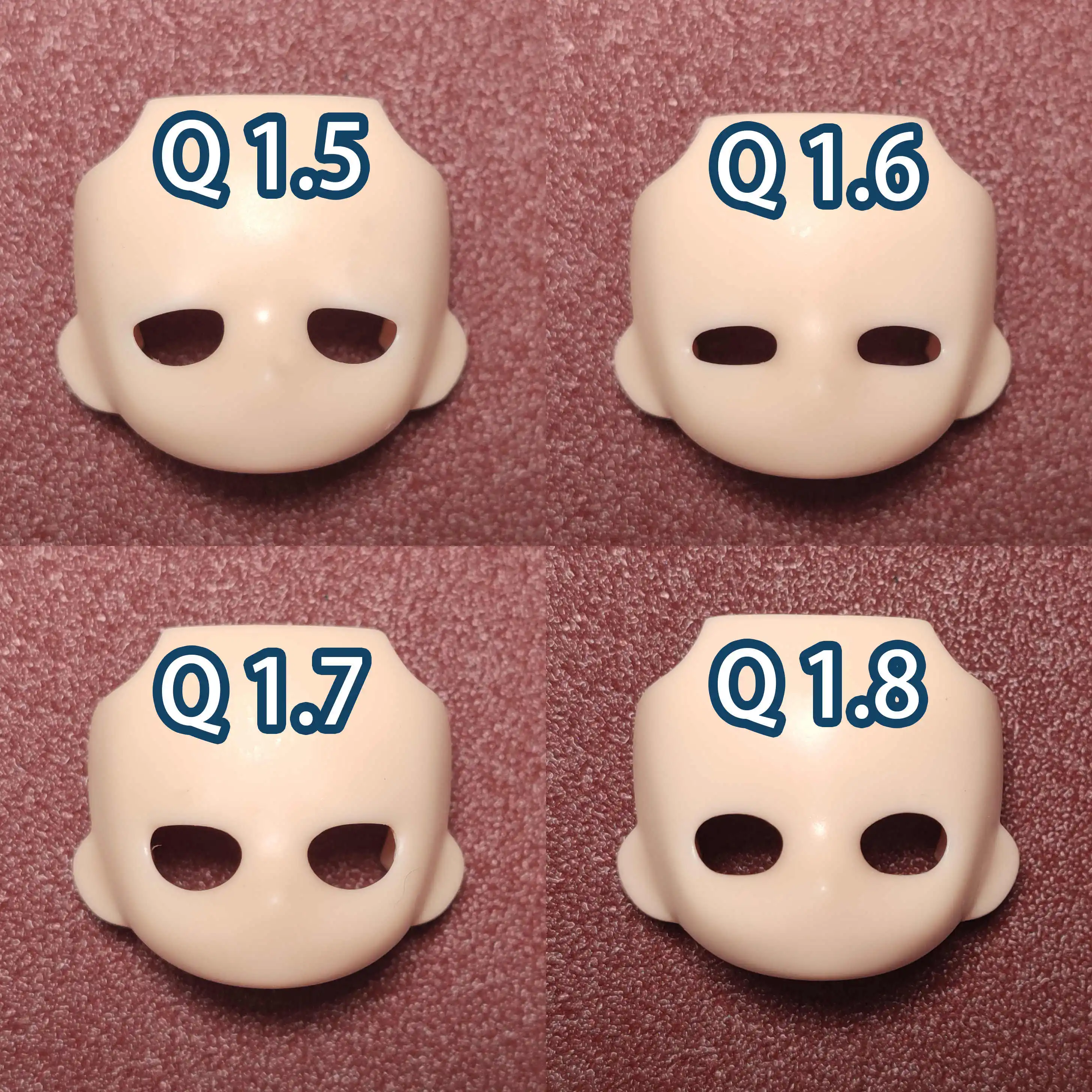 Handmade OB11 GSC Faceplates Blank Face Water Sticker Face Shell Make Up Faceplate BJD Doll Accessories Game Anime Toy Kids Gift