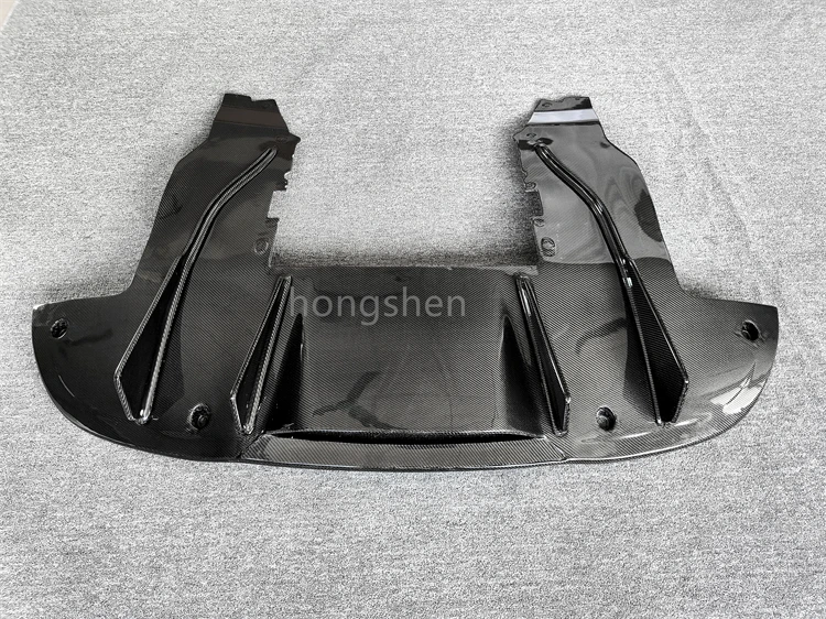 Used for the 2017-2019 Mclaren 720S upgraded V-style true carbon fiber rear diffuser body kit