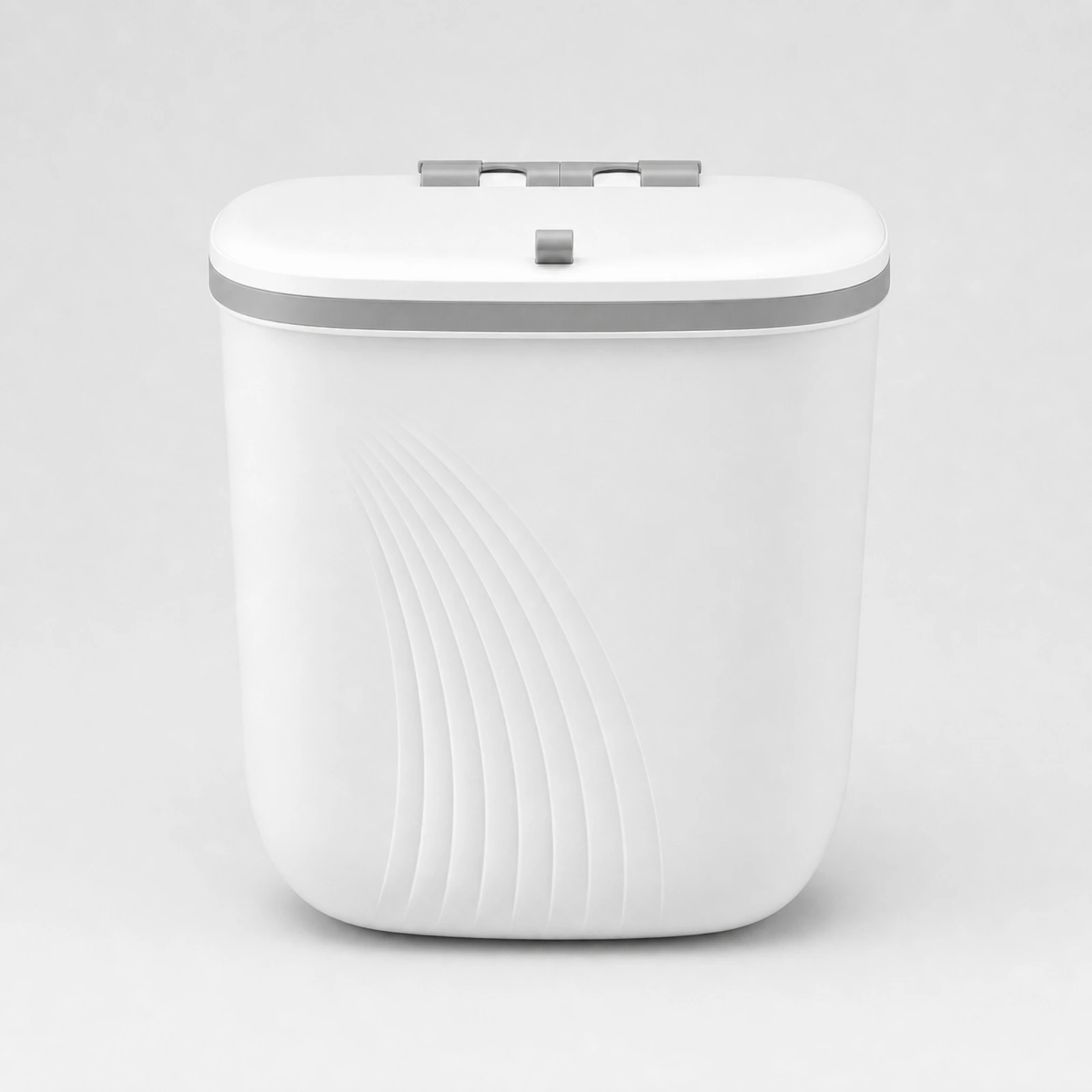 Wall-Mounted Trash Bin Space-Saving Hanging Trash Can Hanging Waste Basket Compact for Kitchen, Bathroom