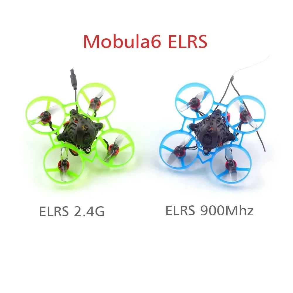 Random Color HappyModel Mobula6 ELRS 1S F4 5A 2.4G RX AIO Nano3 200mW 0702 26000KV 65mm FPV Brushless TinyWhoop Drone