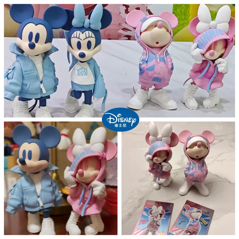 

15cm Genuine Morstorm Disney Mickey Minnie Action Figure Trendy Series Cute Pvc Model Statue Toy Collectible Decor Doll Kid Gift