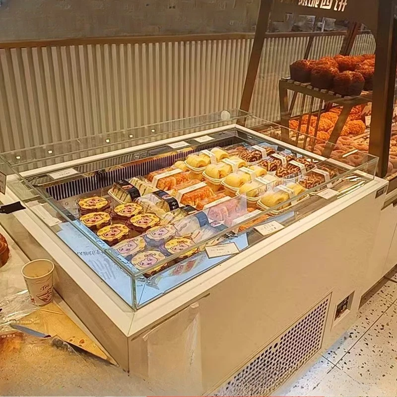 

Open Sandwich Cabinet Horizontal Cake Display Sushi Nakajima Cabinet Knife Fruit Spray Refrigerated Preservation