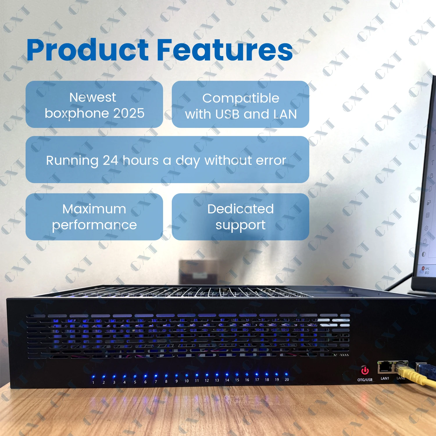 Bots Mobile Motherboard Phone Farm Box Telefon-Rig Farm Box mit 20 Anschlüssen