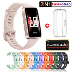 Pulseira de relógio para huawei band 9 pulseira de silicone de substituição para huawei band 8 pulseira correa