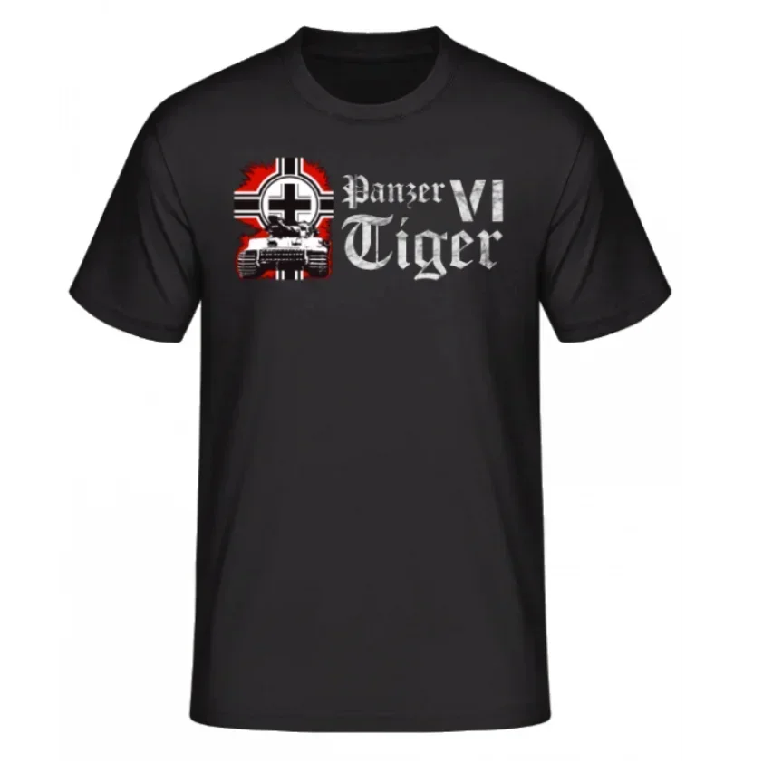 Wehrmacht Panzer VI Tiger Tank T-Shirt New 100% Cotton O-Neck Summer Short Sleeve Casual Mens T-shirt Size S-3XL
