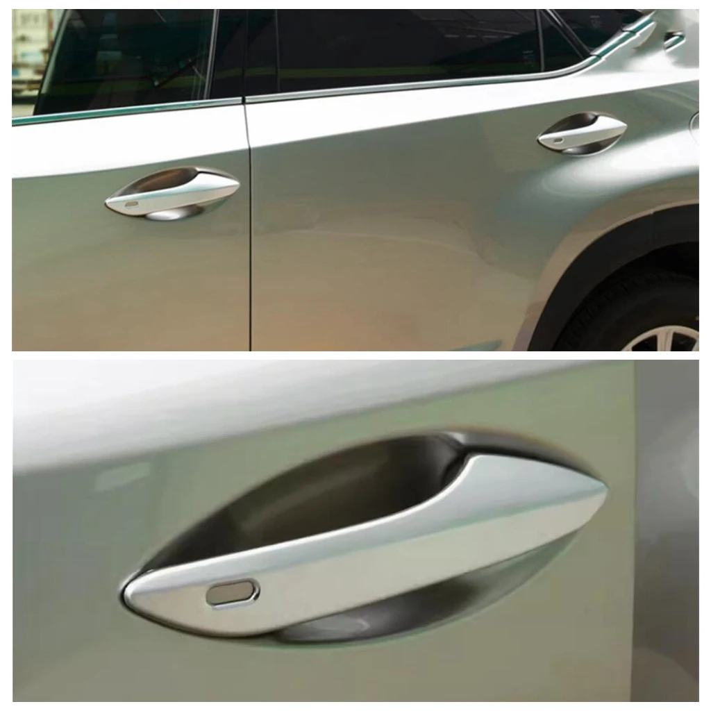 

Car Door Handle Bowl Decoration Protective Cover Trim For Lexus NX / RX RX450h 2016 - 2022 ABS Chrome Accessories Exterior Kit