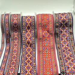 1 Yards Jacquard Ribbon for DIY Craft Curtain Home Textile Stage Clothing Bags Decor Accessories