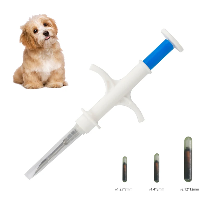 20PCS ISO11784/785 FDX-B Animal Tracking ID Syringe RFID Microchip Syringe for Dog Cat Pets