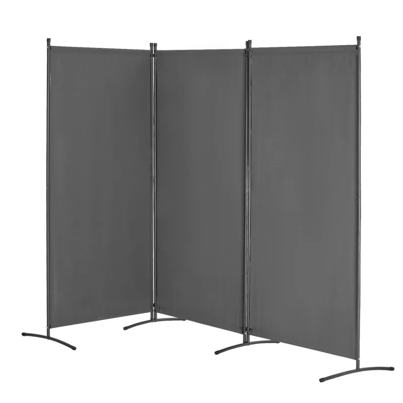 

3 panel folding screen portable gray freestanding office bedroom living room partition room partition