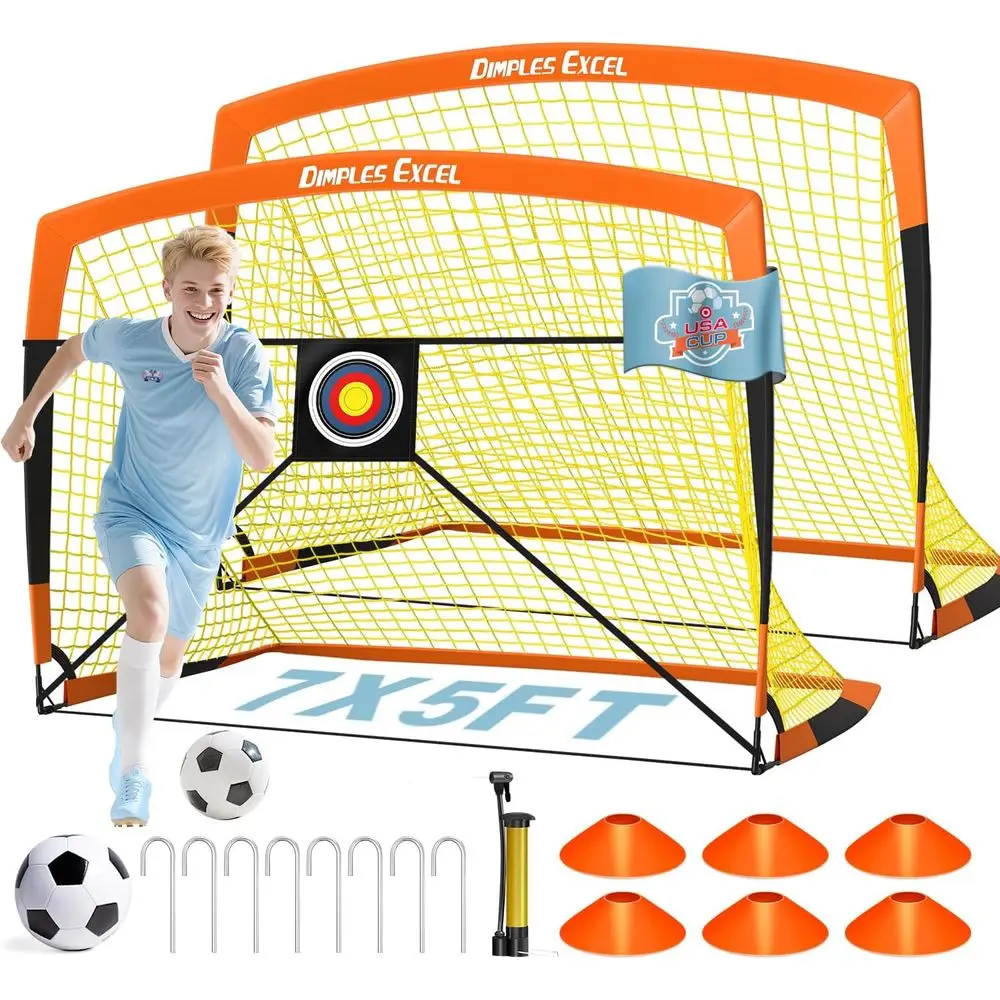 

Children's Soccer Goal Set for Backyard Play: 7x5, 5x3.6, 4x3, 3x2.2 Sizes Available