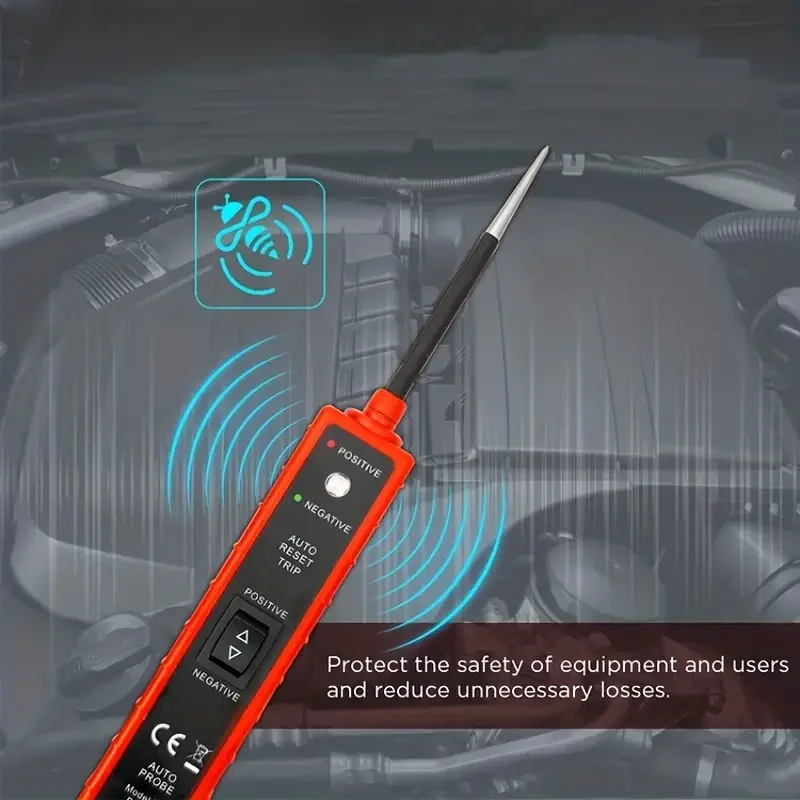 Power Circuit Probe Tester 6-24V DC Test Light Short Circuit Automotive Component Electrical Polarity Identify Continuity Tester