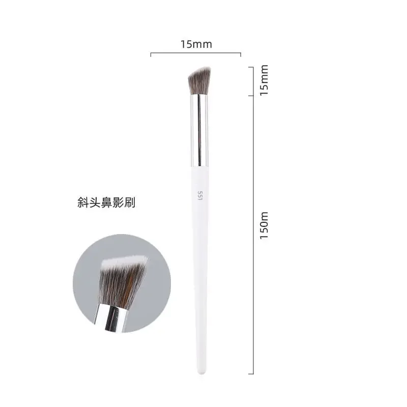 1pc pennelli per trucco in polvere bianca fondotinta liquido 3D pennello per trucco ombretto miscelazione dettaglio viso occhi correttore strumento di bellezza
