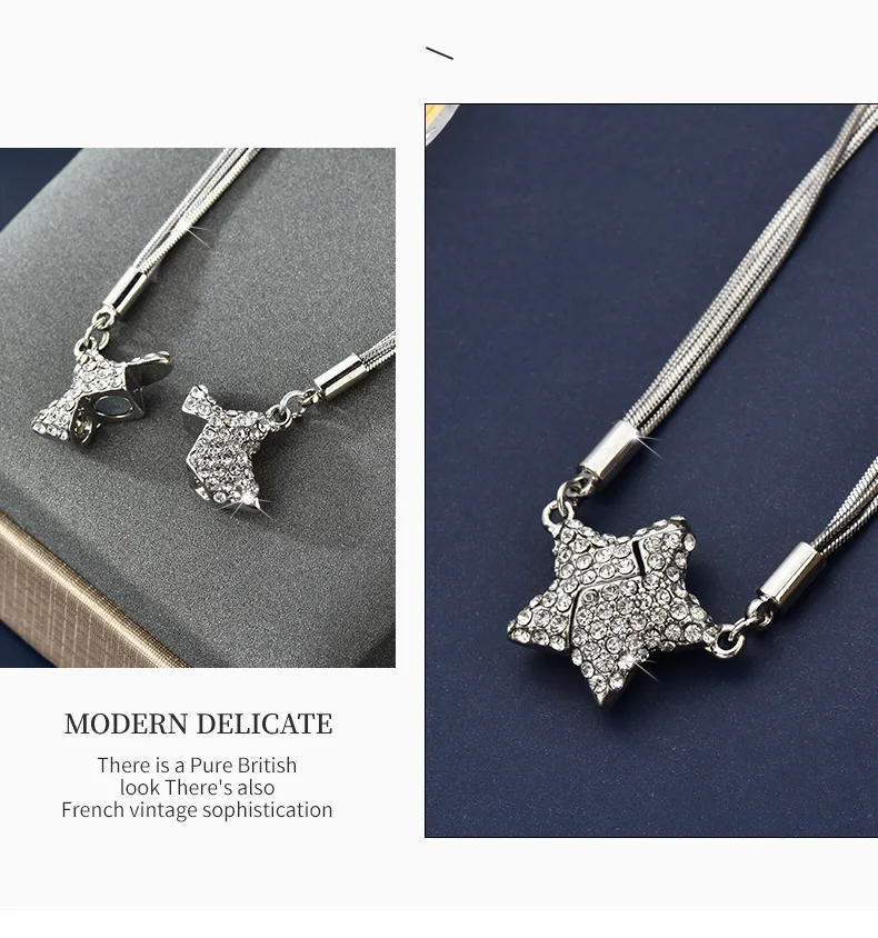 여성용 다기능 패셔너블 쇄골 체인, 고급 레트로 마그네타 펜던트 목걸이