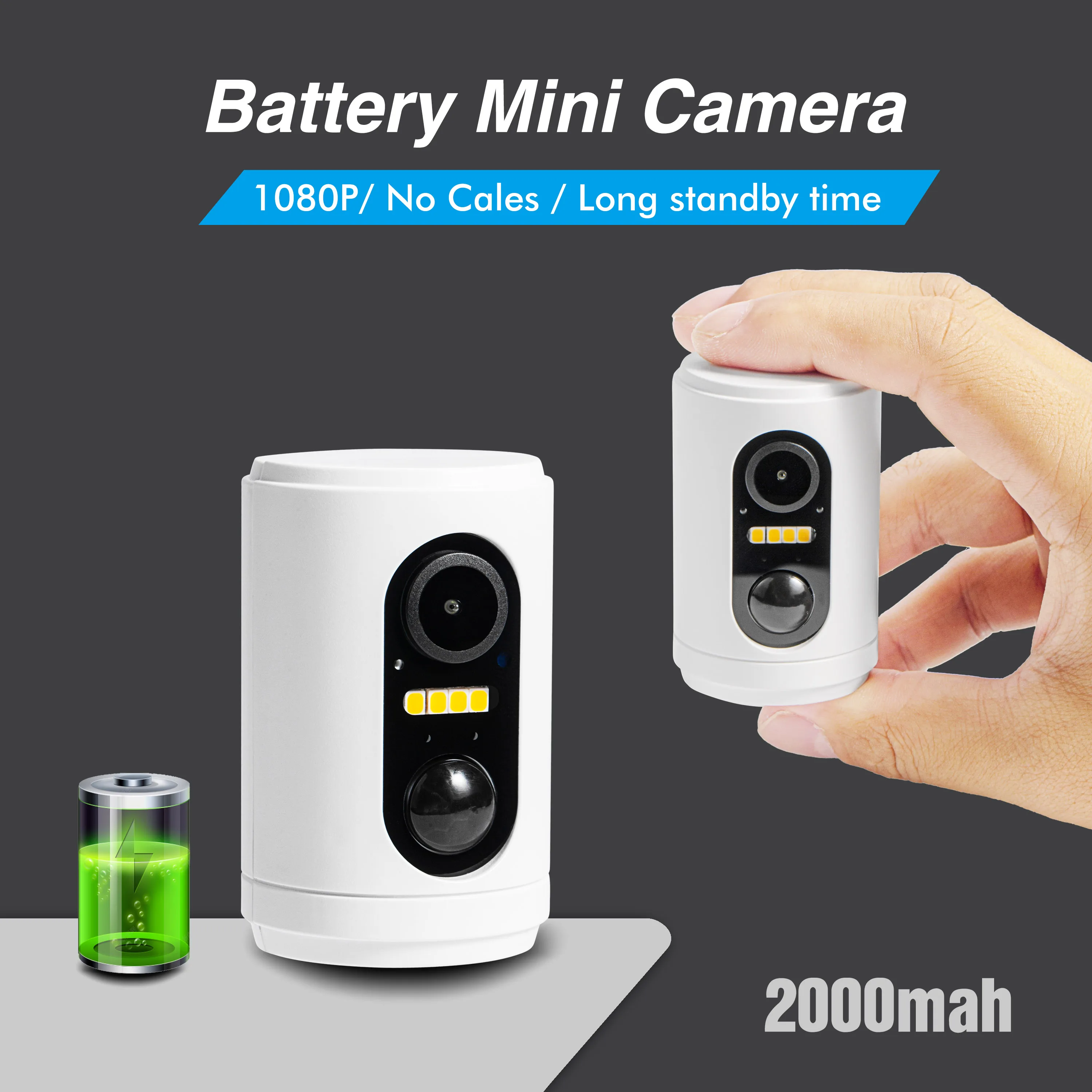 1080P Mini Battery Wifi IP Camera Wireless With Battery Long Standby PIR Motion Detection Security CCTV FHD IP Video Camera APP