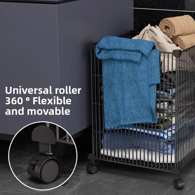 Slim Design Narrow Corner-Style Laundry Bin Waterproof Basket with Extendable Hooks Wall-Mount Kit for Compact Bathrooms 15 Inch