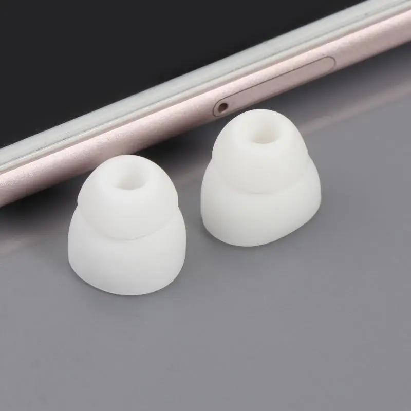 Double Flange Silicone Earbuds,Sound Isolation Design, Soft and Flexible