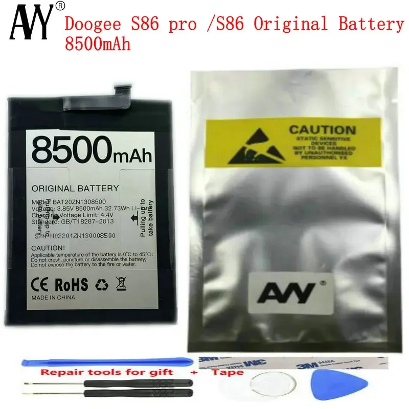 For Doogee S86 Pro Battery 8500mAh Bateria Mobile Phone Repair Parts with Tracking Number