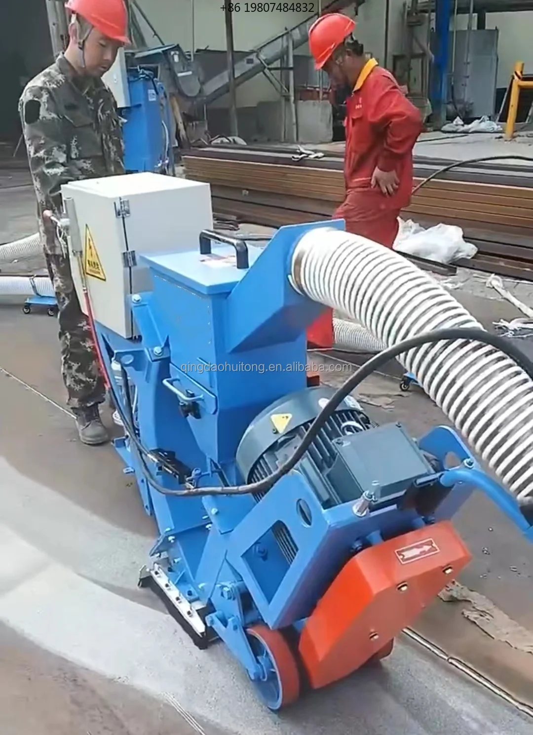 Surface Floor Cleaning Machine Shot Blasting Machine HT550 Portable Concrete Road