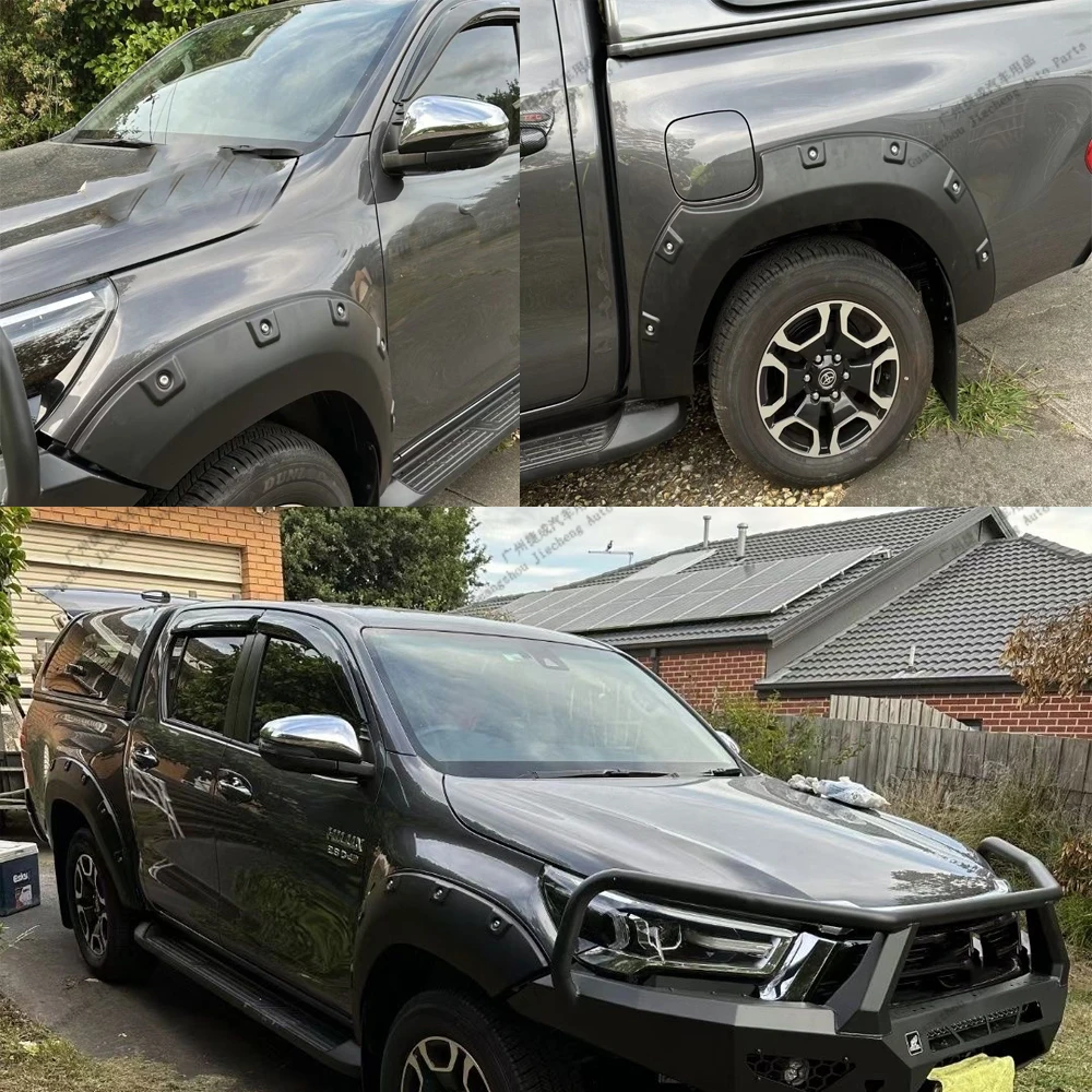 Muguards Fender Flares For  Hilux Revo Rocco 2015-2020 2021-2025 Wheel Browser Side Bumper Anti-smoking Shield Body Accessories