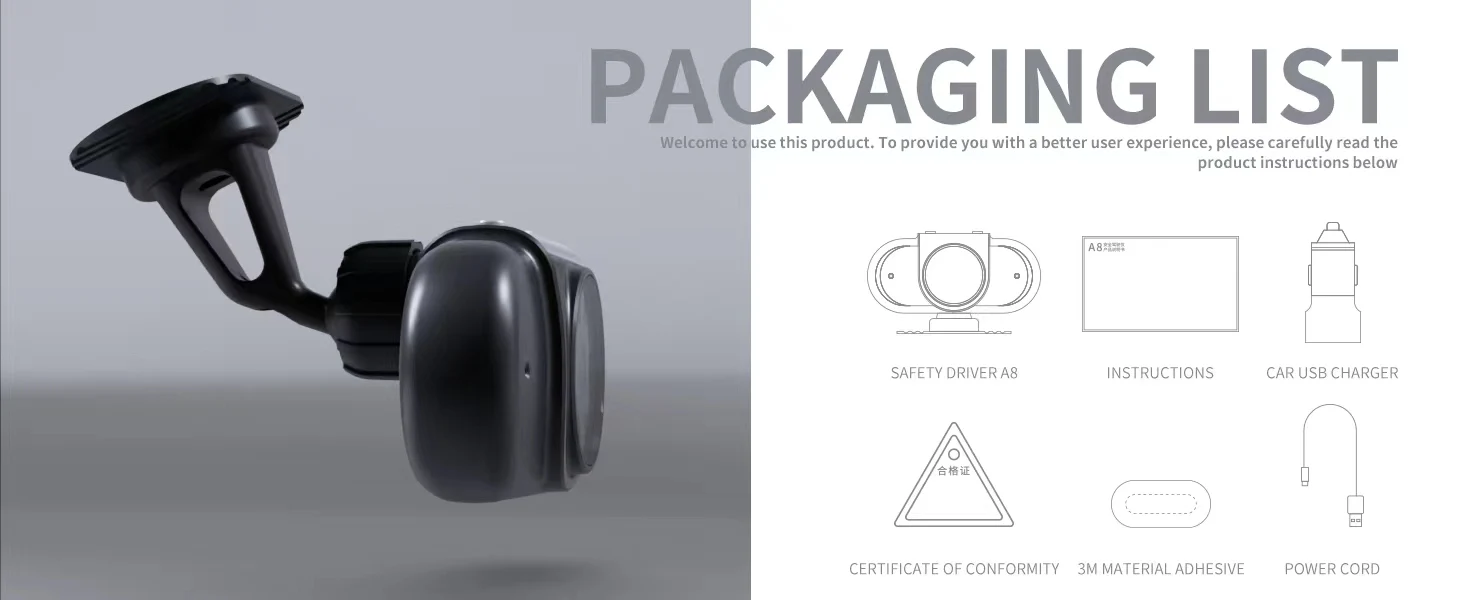 

Fatigue Sleep Driving Detecting Camera With ADAS Driver Fatigue Sleep Driving Emergency Alert System smart facial recognition