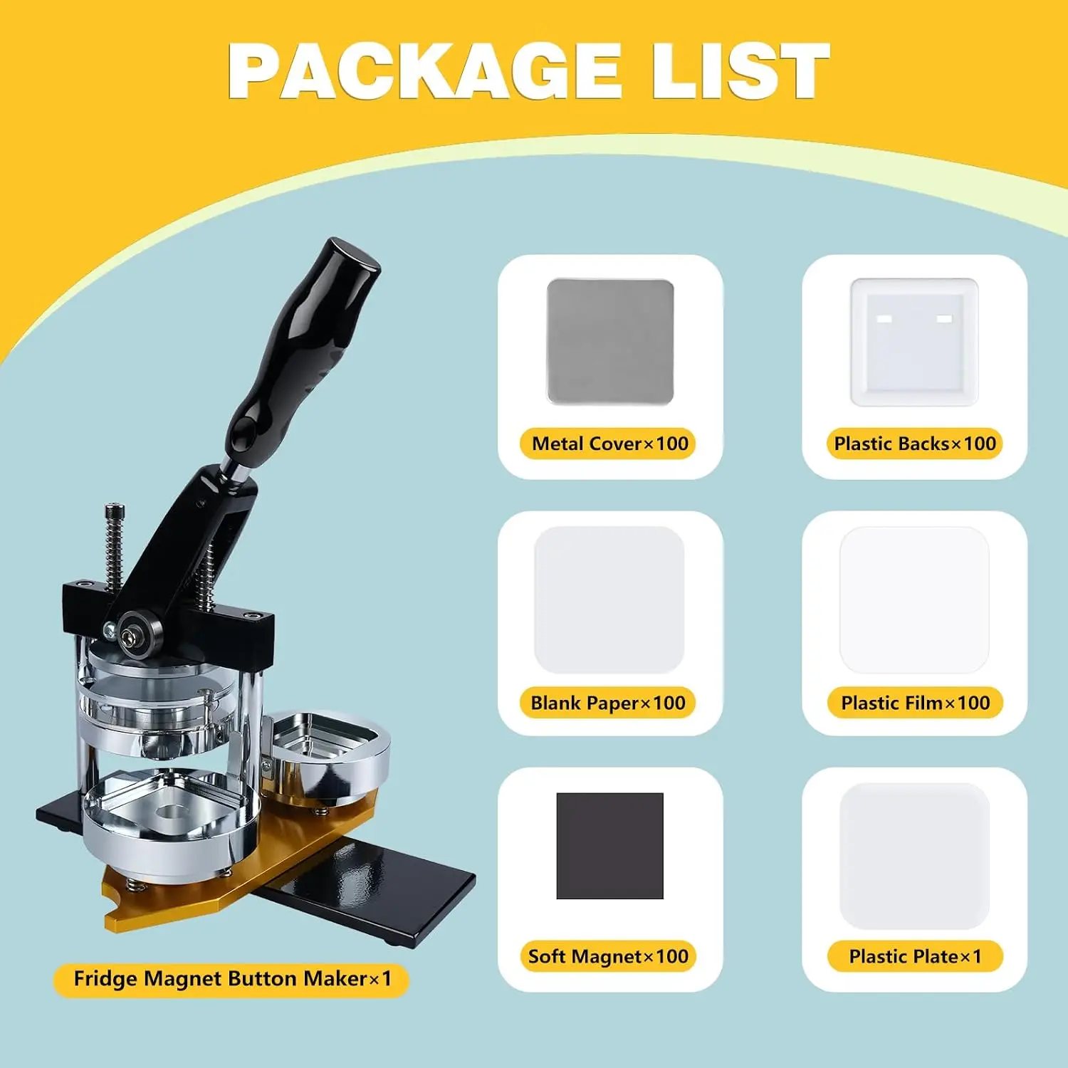 Refrigerator Magnet Button Maker, 1.97