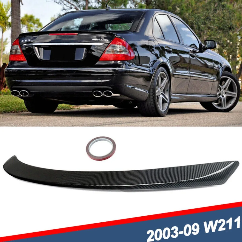 

For 2003-09 Benz E-Class W211 E350 E63 AMG Style Carbon Fiber Look Rear Spoiler United States