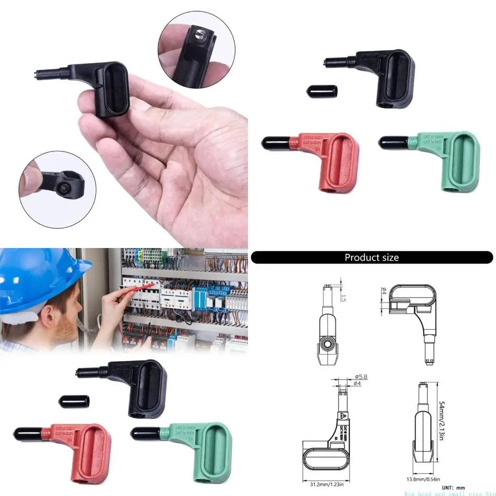 

581C Professional Probes 4mm Banana Plugs Connection Simple Installation