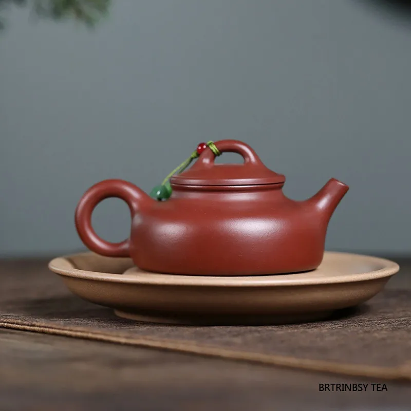 160ml Chinese Yixing Handmade Purple Clay Teapot Household Raw Ore Dahongpao Tea Pot Beauty Tea Infuser Kettle ZishaTea Set
