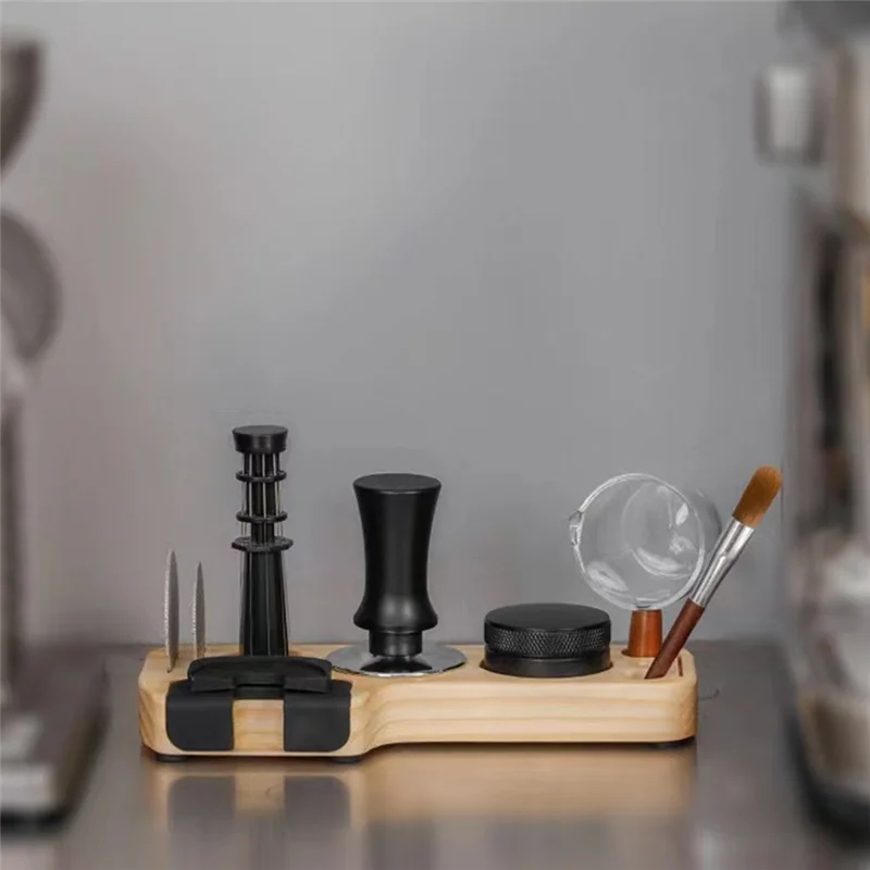 AF93-Universal Coffee Tamper Presser Holder For Espresso Distributor Tamping Station Distribution Lever Tool Tamper Mat