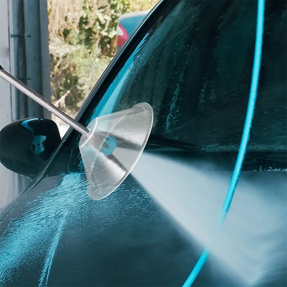 

2Pcs High Pressure Washer Splash Guard Fan Shaped Plastic Sprinkler Nozzle Protector for Car Cleaning Lawn Mower Outdoor Water